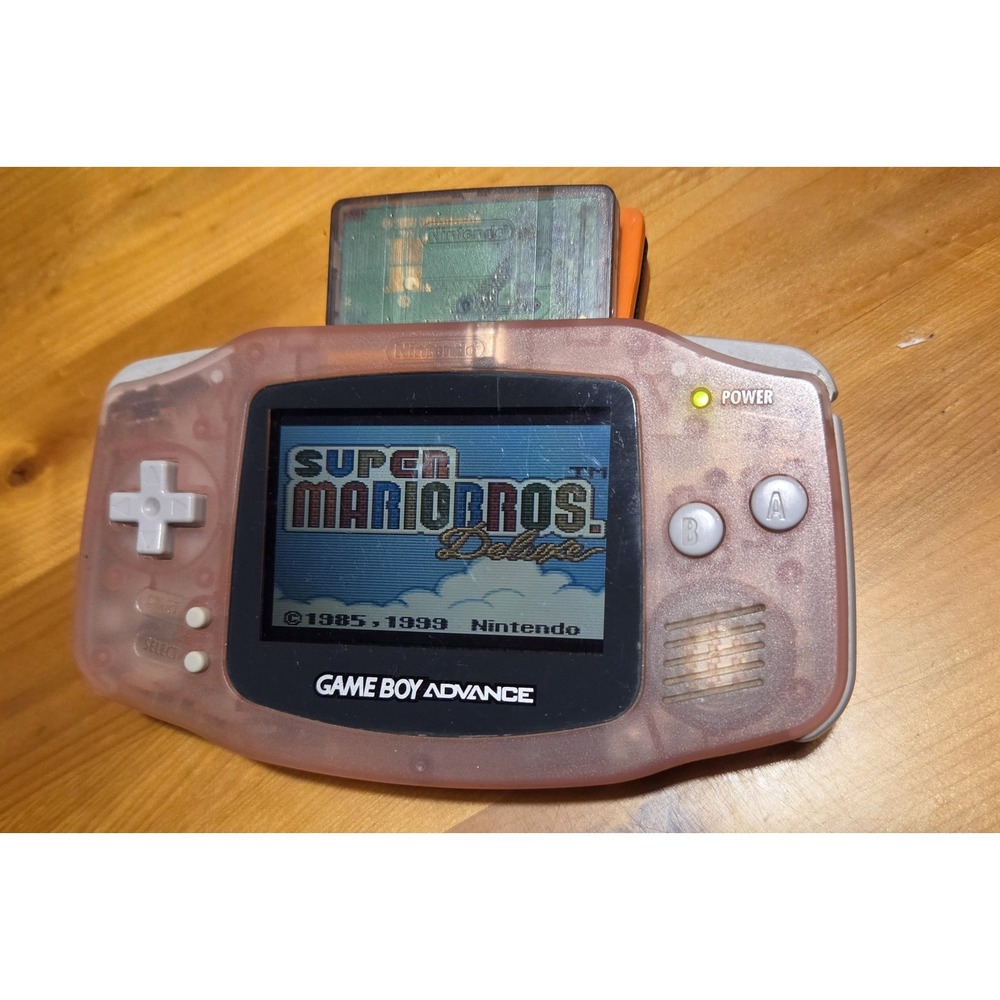 Nintendo Game Boy Advance Handheld System - Fuchsia Clear Pink